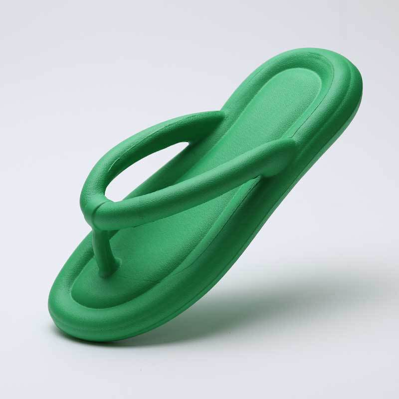 Летние мягкие шлепанцы в виде облаков, женская верхняя одежда, пляжные сандалии на плоской подошве с зажимом для ног, тапочки