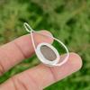 Daughters Day Deal Oval Golden Rutile Stone 925 Silver Bezel New Pendant Jewelry