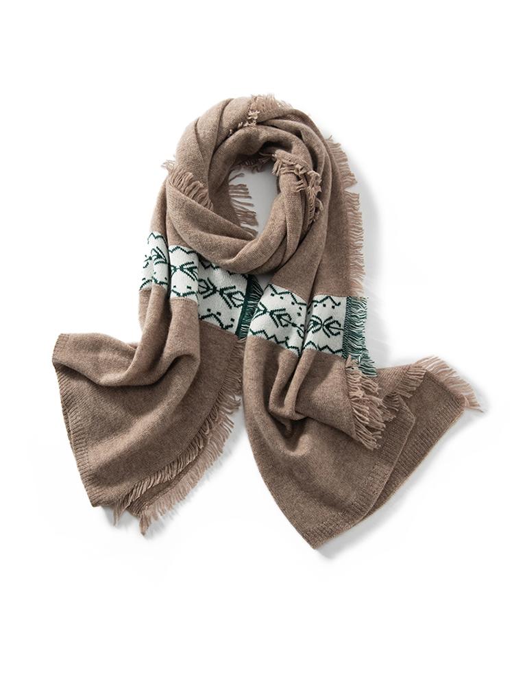 Wool Cashmere 35% Jacquard Tassels Wrap Shawl Scarf Pashmina Big Scarves Cashmere Women Autumn Winter Light-thin Men Wraps Hijab