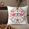 fashing plant and insect home prints Pillow Case Silky elegant Comfort Sofa Bed Invisible zipper