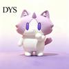 Уникальные настольные аксессуары для работы Милая 3D-печатная фигурка кота, Мультяшное украшение с игривым ртом, Закрывающий рот, Дизайн Pla, Компактное, Танцующее