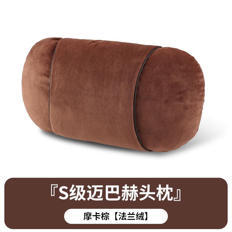 S-Class Car Headrests High-End Feel Neck Protection Winter Flannel Lumbar Cushions Soft Comfortable Car Seat Accessories