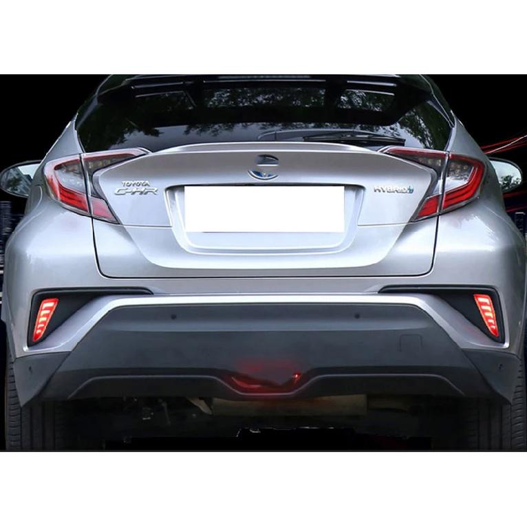 Автомобильный мигающий многофункциональный отражатель, задний противотуманный фонарь, задний бампер, стоп-сигнал для Toyota C-HR CHR 2016 2017 2018