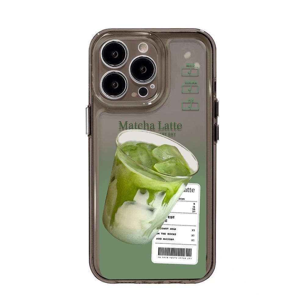 Летний ледяной маття-латте для чехла iPhone17 Space Phone Case 16Pro Apple 15/14 Niche 13