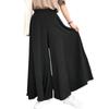 Women's Loose Elastic Waist Wide Leg Big Hem Beach Trousers