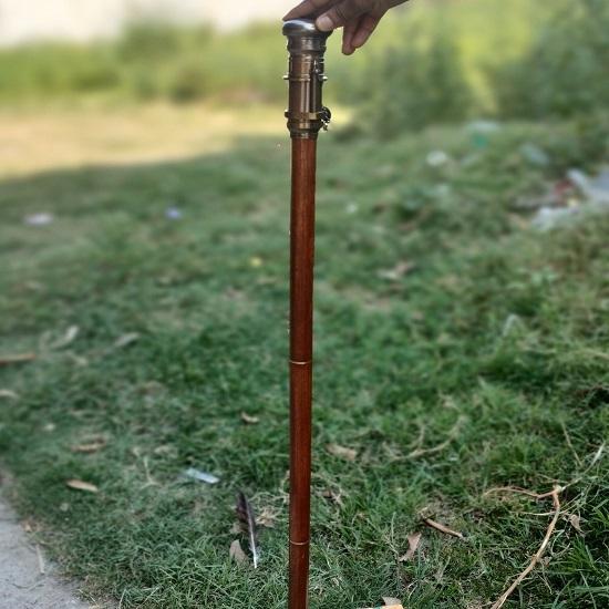 Телескопическая ручка из латуни, трость, уникальный многоцелевой декор для домашнего офиса