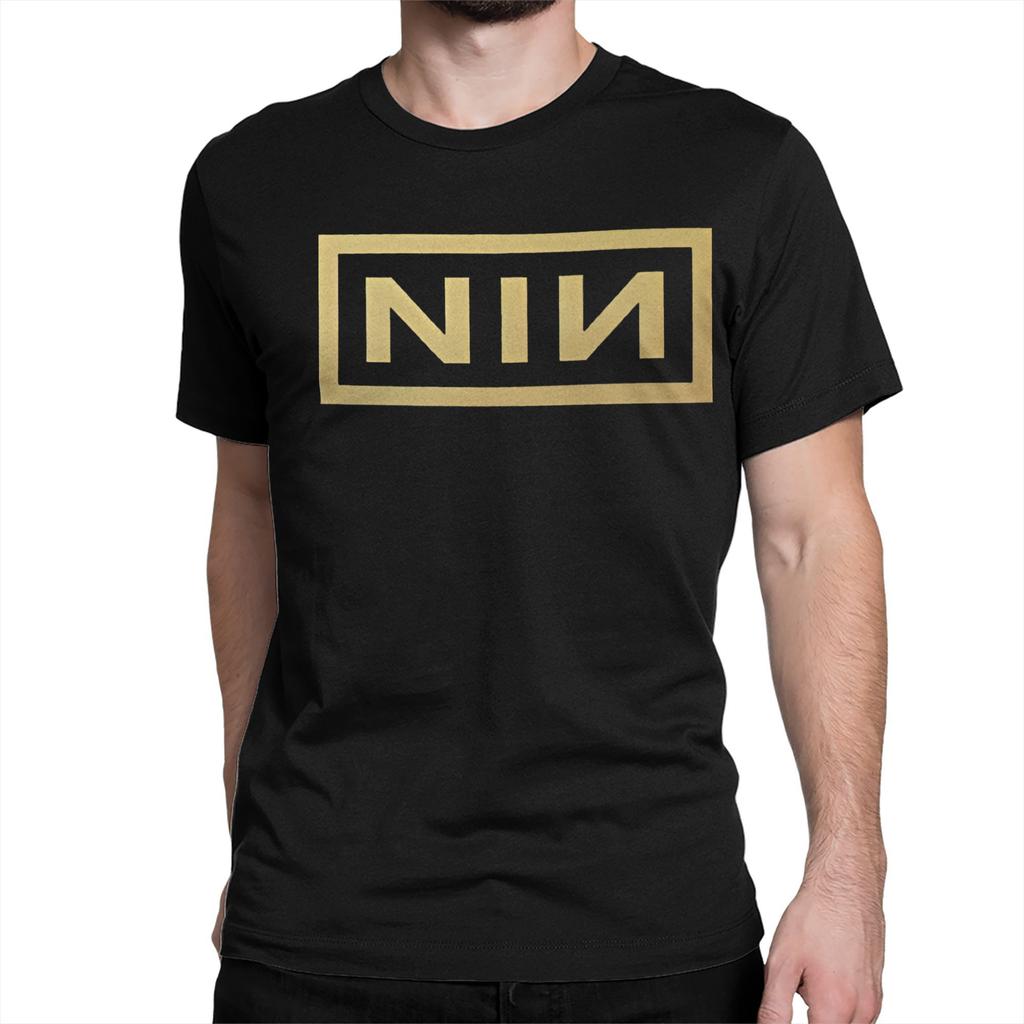 Vintage NIN Rock Band Nine Inch Nails T-Shirts Men Women Round Neck 100% Cotton T Shirt Short Sleeve Tees Original Tops
