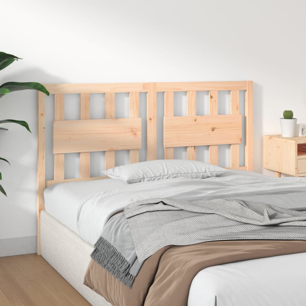 Headboard 125.5 x 4 x 100 cm Solid Pine Wood