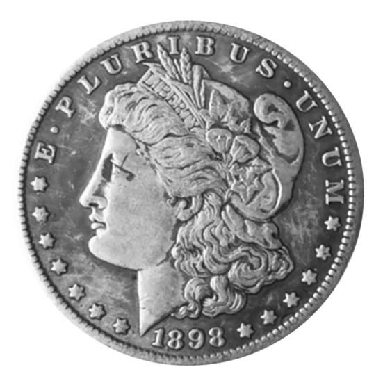 1898 год: коллекционирование старой памятной монеты США «Орел» в долларах Моргана, подарок