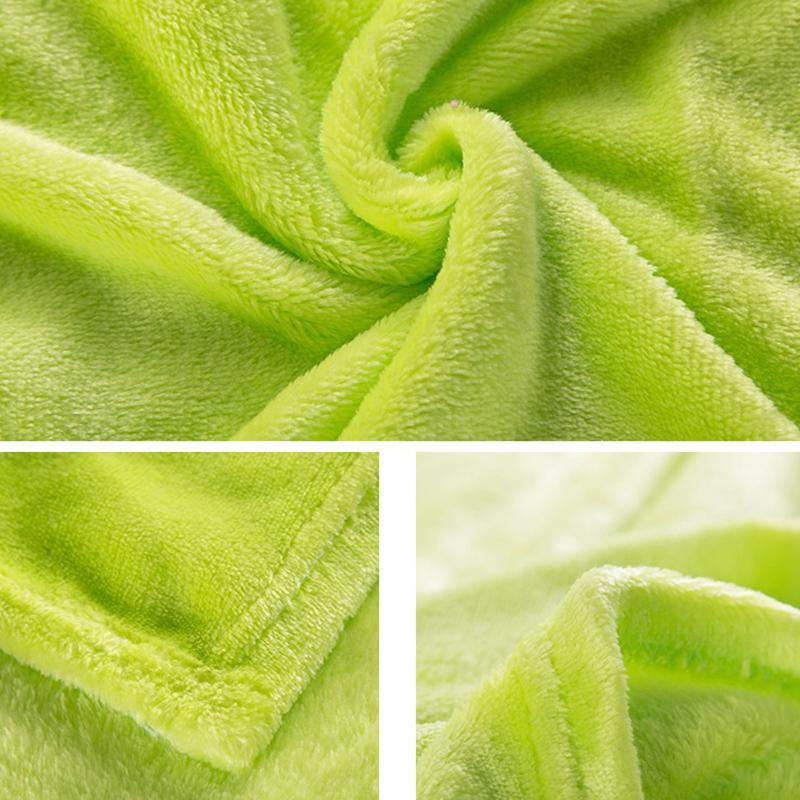 Фланелевое одеяло-покрывало Одеяло из кораллового флиса Повседневное одеяло Пушистое одеяло Четыре сезона Простыня Однотонное покрывало