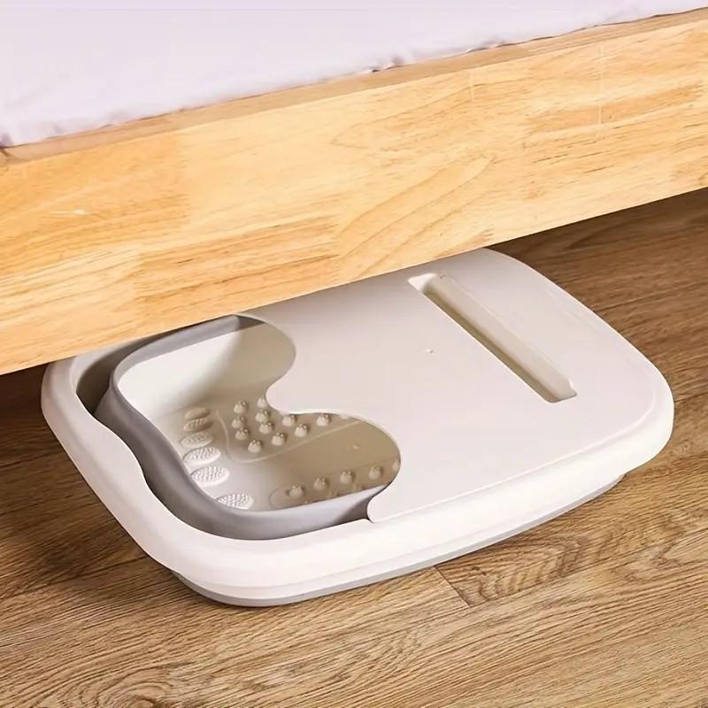 Складная ванночка для ног Инструмент для ванночки для ног Массажер для ванночки для ног Ванна для замачивания ног Большая ванна для замачивания ног Аксессуары для ванной комнаты