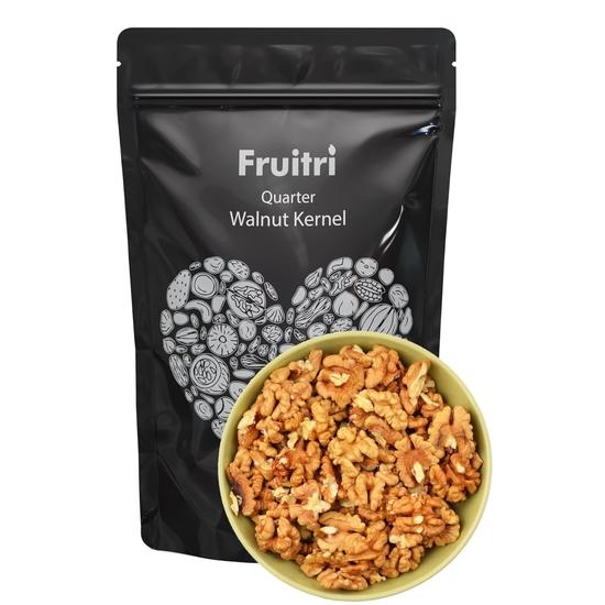 Fruitri California Broken Walnuts Without Shell, Light Golden Akhrot Giri, 500g