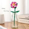 Tulip Lego-Compatible Everlasting Flower Building Blocks: Puzzle Ornament Potted Plant Toy, Valentine's Day Rose Gift.