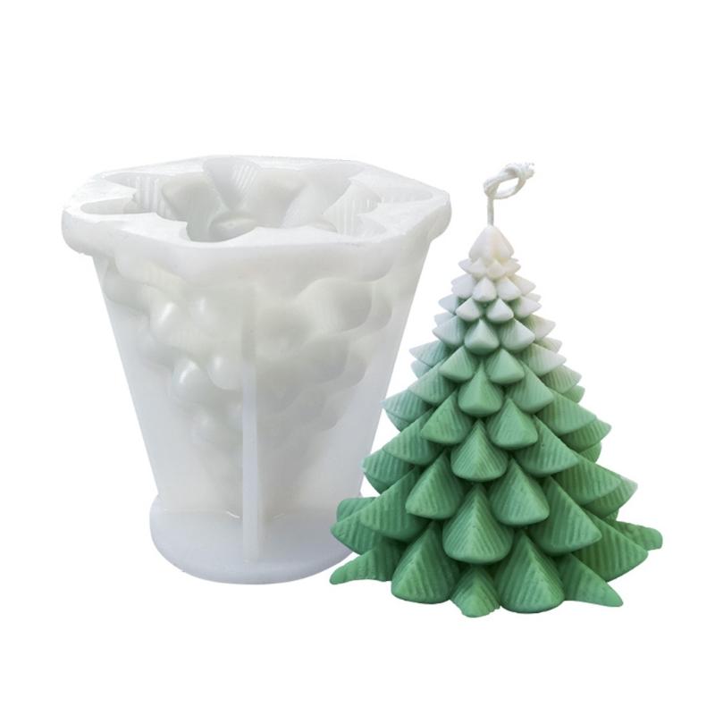 Форма рождественской елки, форма для свечи, эпоксидная смола, ароматерапевтическая штукатурка, сделай сам, воск, форма для мыла