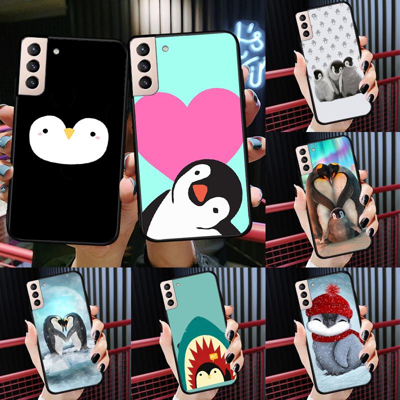 Чехол-пингвин для Samsung Galaxy S23 S21 S22 Ultra S8 S9 S10 Note 10 Plus Note 20 Ultra S20 FE