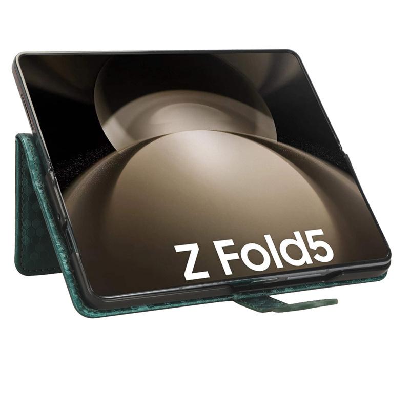 Samsung Galaxy Z fold6 Z fold5/4/3 с отделением для ручки роскошный волнистый узор в виде точек магнитный чехол-книжка для мобильного телефона флип-чехол защитный чехол