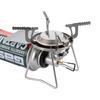 Single Burner Cassette Gas Burner Stove CB Can Piezoelectric Ignition Device Storage Case Included Silver Trekker UF-0026