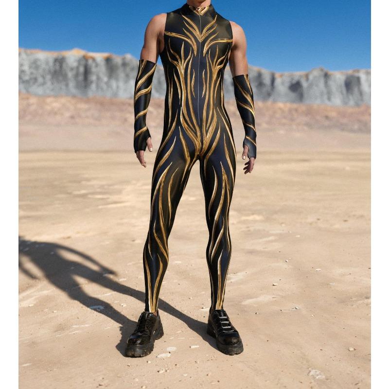Унисекс Киберпанк 3D цифровая печать Хэллоуин вечеринка ролевая игра наряд для женщин мужчин косплей костюм карнавальный комбинезон