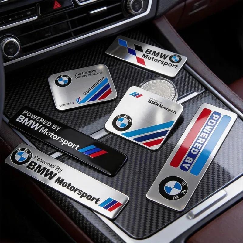 BMW M Performance E90 E60 E46 Aluminum Car Sticker Ferrari Pattern Car Styling Decal Badge Replacement Cover for Vehicle ZAH5