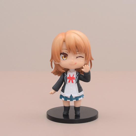 Фигурки аниме с подставками, коллекционные миниатюрные японские аниме-фигурки, модели статуй для девочек, коллекция для хобби