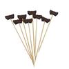 100 шт. Тыквенные коктейльные палочки Натуральные бамбуковые зубочистки с украшением 12 см Коктейльные шпажки для