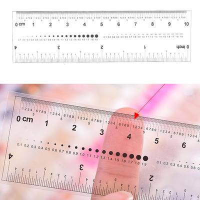 Yousheng Nail Art Ruler Exquisite Pattern Водонепроницаемая линейка для накладных ногтей из ПВХ Украшения для ногтей Измерительный гаджет Маникюрные инструменты