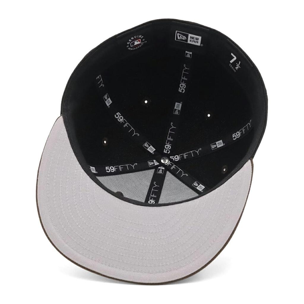 NEW ERA 59FIFTY Cap 71006980 NER36C2563 LA Black Walnut MLB ONSPOTZ Exclusive 2Tone Under Visor Los Angeles Dodgers Flat Visor Unisex