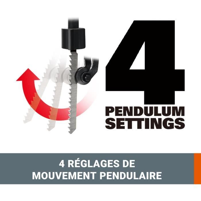 WORX - Scie Circulaire Sans Fil 20V - WX543 - Max 80 Mm Livrée Avec Batterie Et Chargeur