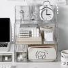 Transparent Desktop Storage Box Large Capacity Snack Sundries Organizer  Home Office