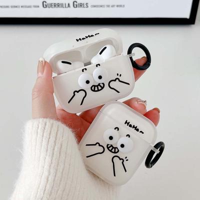 Смайлик мультфильм смайлик 3d матовый силиконовый мягкий чехол для наушников для Apple Airpod 2 3 Pro 1 2nd беспроводной Bluetooth зарядное устройство Conque