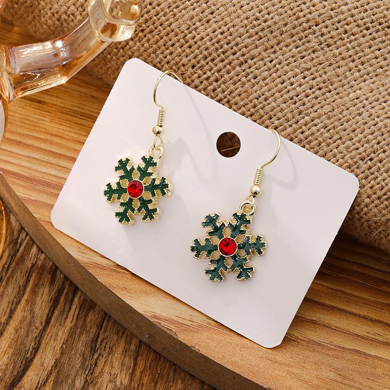 1 Pair of Ladies' Christmas Earrings, Christmas Gift for Everyday Wear, Christmas-themed Jewellery, Ladies' Accessories