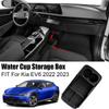 Подходит для Kia EV6 2022 2023 ABS черный салон подлокотник ящик полка центральная водная консоль Accesso F5B5