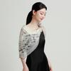 Handmade precision rolled edge: 100% mulberry silk lightweight and comfortable pearl yarn shawl versatile silk scarf for women