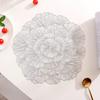 Flower Shape Hollow Placemat PVC Reusable Practical Cup Table Mat for Dining