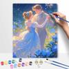 Disney Cinderella romance oil painting handmade diy gifts home decorations