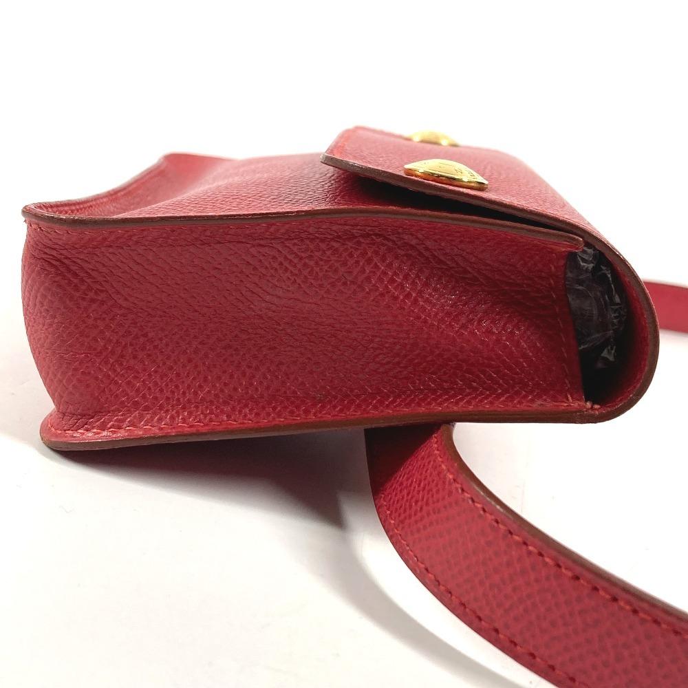 HERMES vintage Pochette Green Waist Pouch Bag Mini Bag Flap Belt Bag