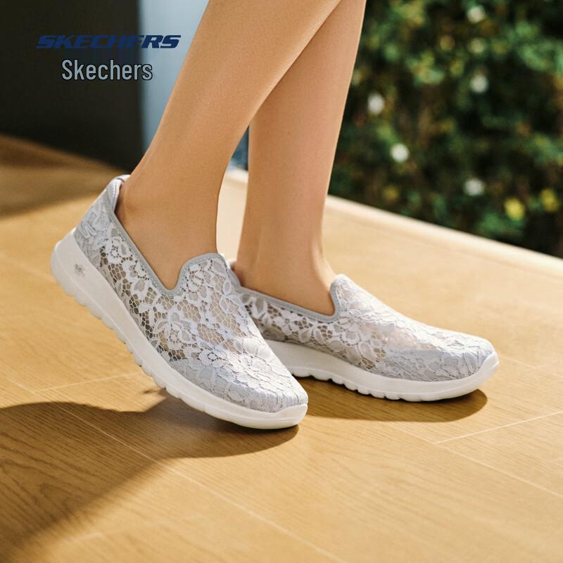 Skechers Женские дышащие кружевные слипоны для ходьбы 896020