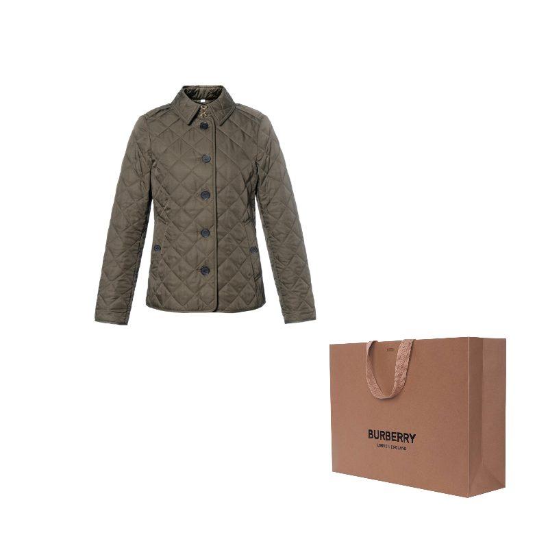 Burberry Jackets Women's Green Lapel Moderate Other 80658731