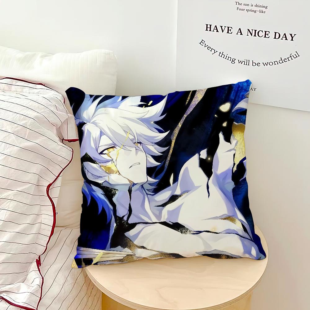 Game Honkai Star Rail Phainon Cushion Cover Comfortable Soft Pillow Case for Sofa Living Room Home Decor Protective Covers
