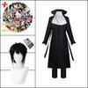 Костюм для косплея аниме Bungo Stray Dogs Akutagawa Ryunosuke, плащ, черная форма, одежда для Хэллоуина, Рождественской вечеринки