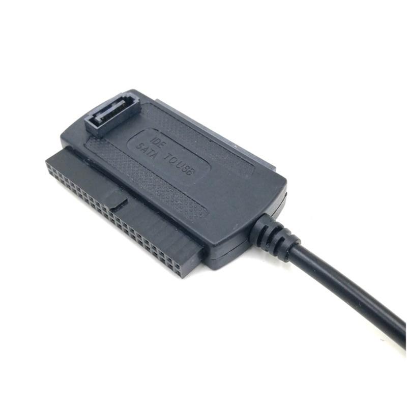 Высокоскоростной USB-кабель-конвертер в IDE Поддерживает 2,5-дюймовые/3,5-дюймовые/5,25-дюймовые жесткие диски и оптические приводы Кабель для передачи данных HDD