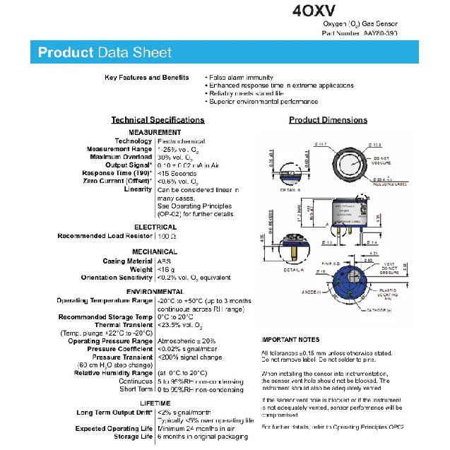 Кислородный датчик O2-A2 O2-A3 SR-X10-C1 O2A2 O2A3 4OXV 4OX-V Кислородный сигнализатор и кислородный анализатор 02-02 02-03 Обнаружение кислорода