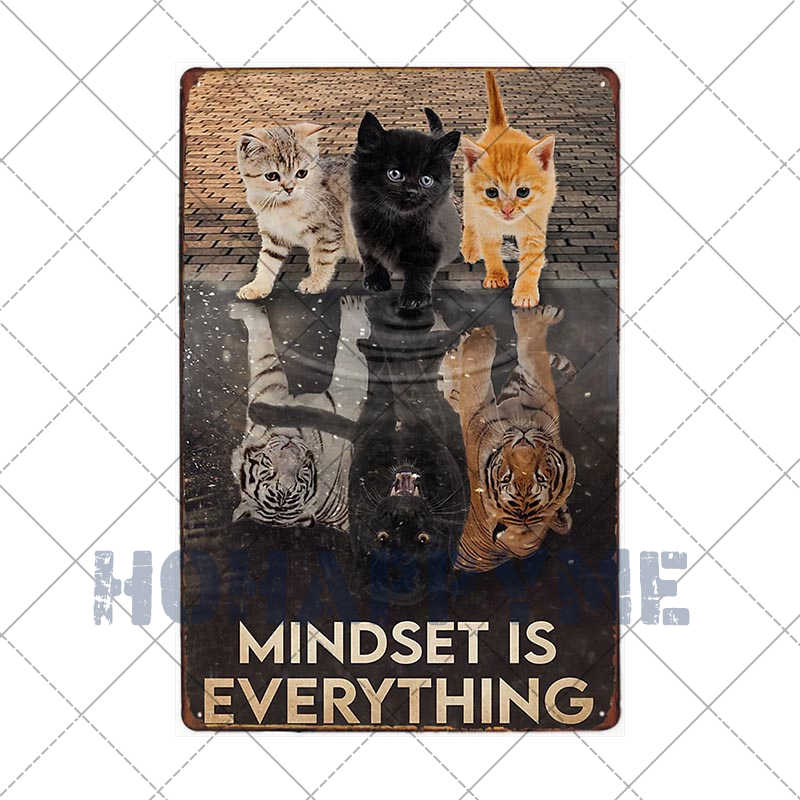 Funny Cat Vintage Metal Sign Plates Decoration House Painting Living Room Pet Shop Poster Wall Retro Decor Art Plaques 20×30cm