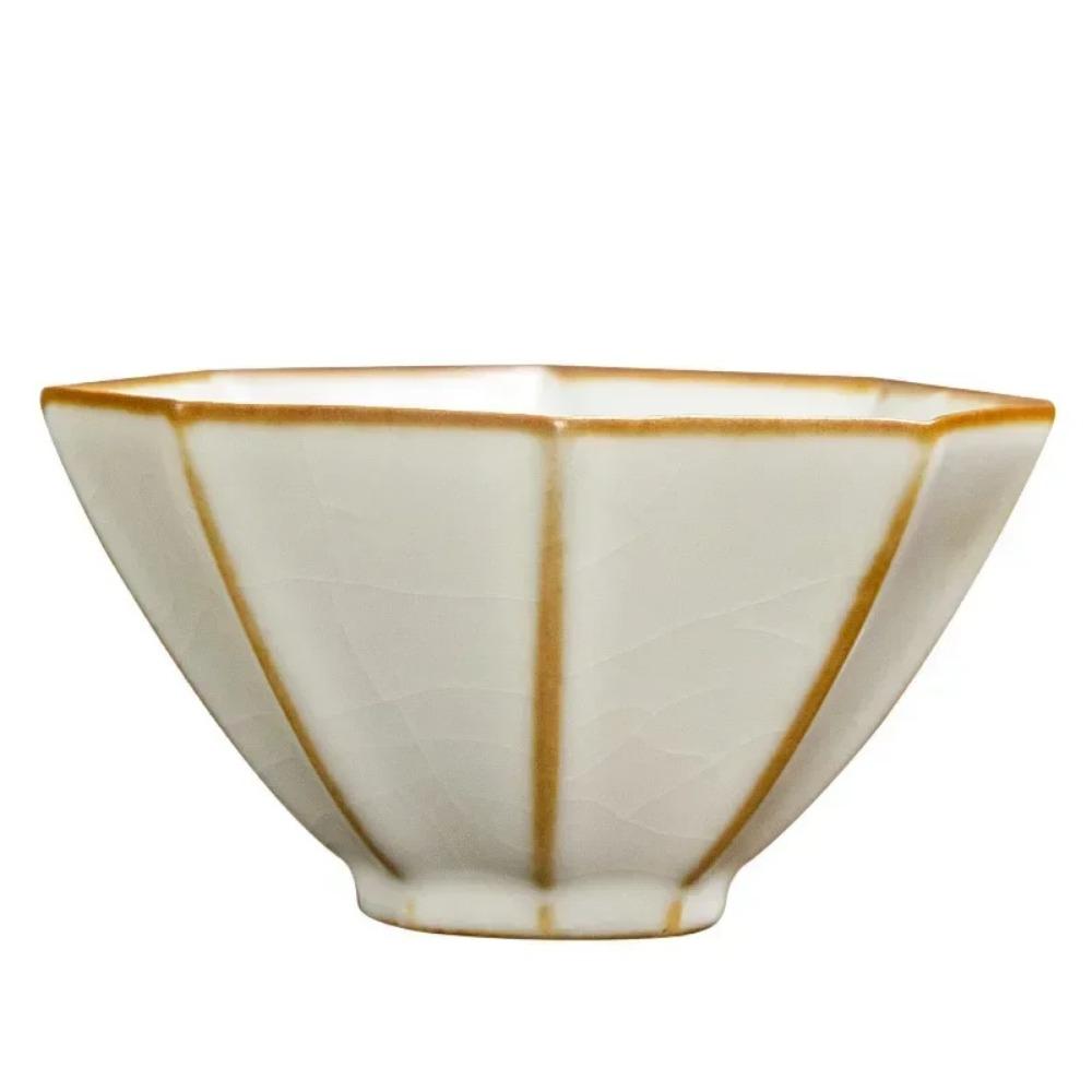 Чашка для чая Ru Kiln Kung Fu, чашка Master, одинарная чашка, чашки с граттажной глазурью, чаша для чая из фарфора Ru, керамика, большая, 100 мл