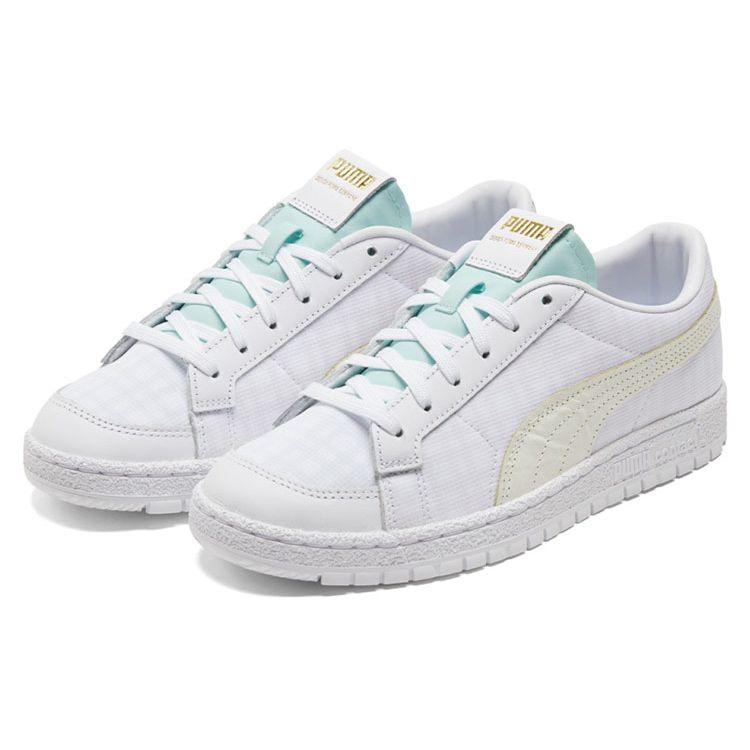 Puma Ralph Sampson 70 Lo Layer Ретро Повседневные Кроссовки с Низким Верхом Унисекс кроссовки Белый Желтый 383540-01
