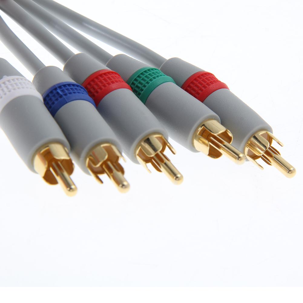 1080P HDTV Audio Video AV 5RCA Cable Component Audio Video Cable HD AV Cable for Nintendo Wii Game Accessories