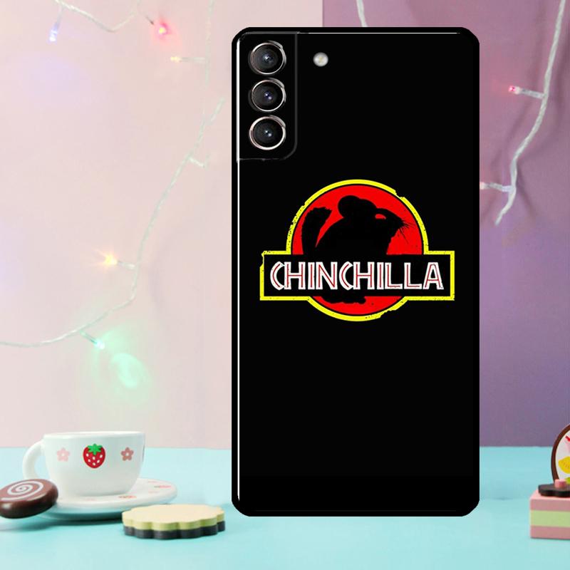 Cartoon Chinchilla Phone Case For Samsung Galaxy S24 Ultra S20 S21 S22 S23 S25 Ultra S9 S10 Plus S24 FE Cover