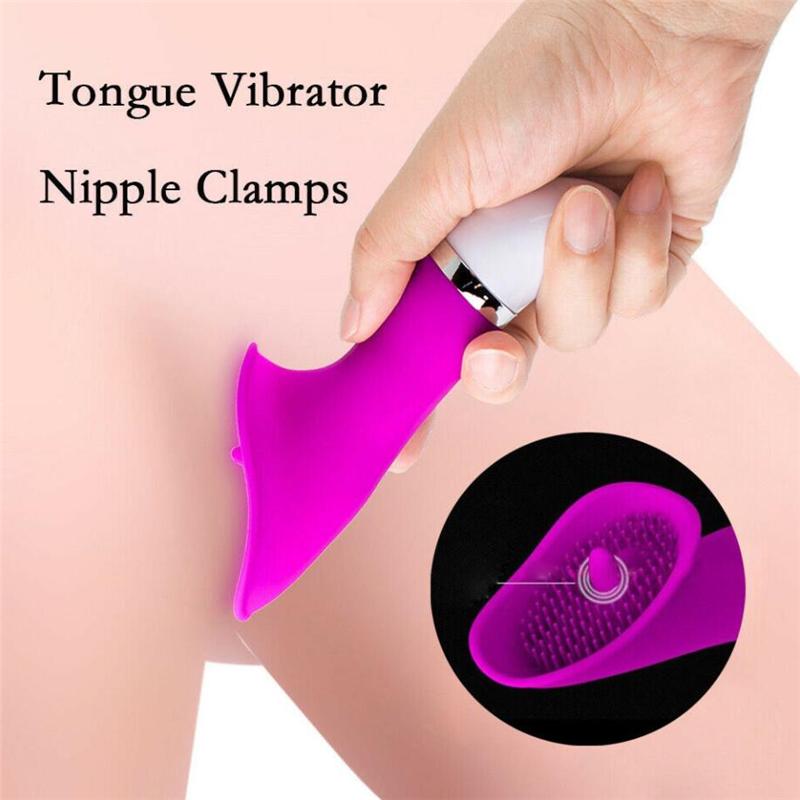 Девушка Секс-Игрушки Лизание Клитора Сосание Языка Вибратор G-Spot Оральный МассажерAA