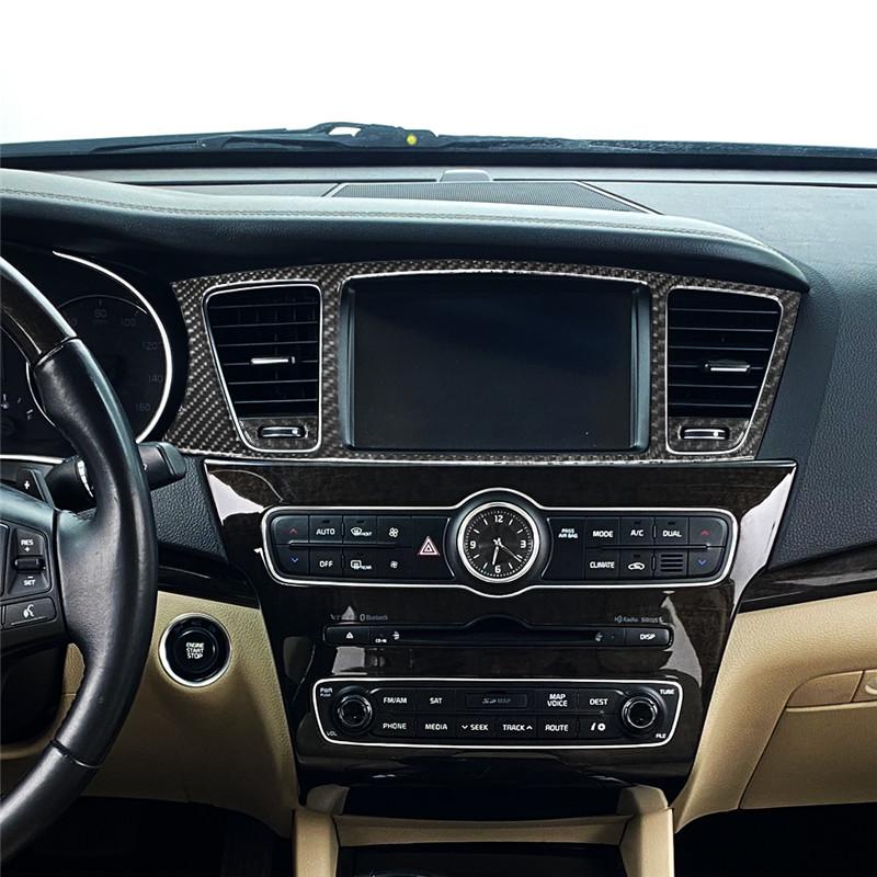 For Kia Cadenza 2014-2016 Auto Styling Accessories Car Interior Decoration Protection Carbon Fiber Sticker