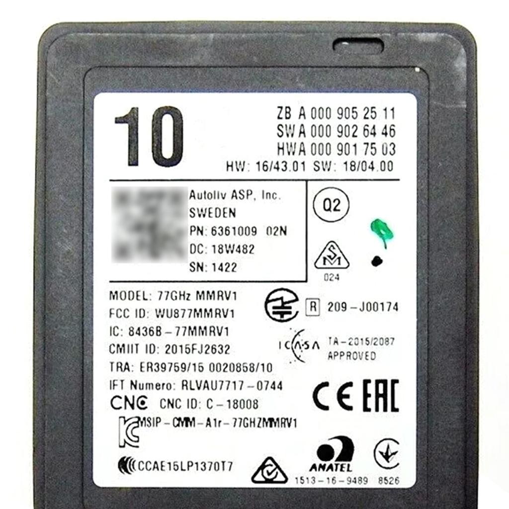 Новый радарный датчик блок управления Distronic A0009052511 для Mercedes C 205